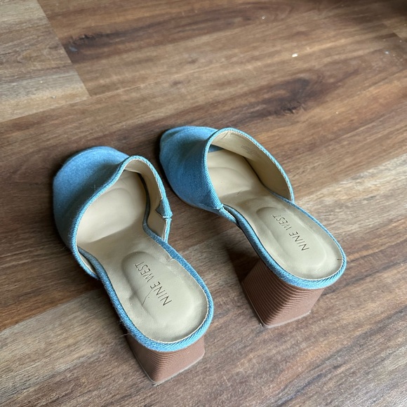 Denim Block Heels 3” - Picture 4 of 4